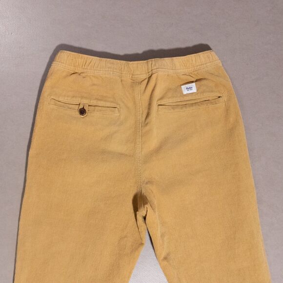 Katin Corduroy Brown Stretch Elastic Drawstring Slim Men's Pants Size Small - Picture 6 of 7